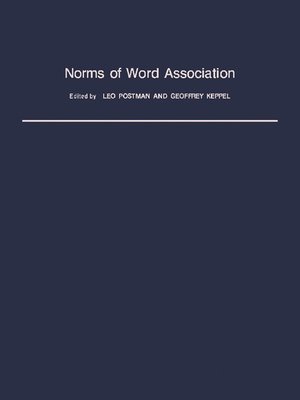 cover image of Norms of Word Association